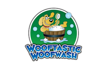 design intriguing mascot logo for a woof wash a reality