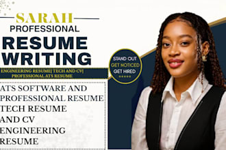 write or edit professional ats software engineering resume, tech resume and CV