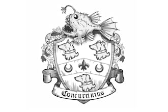 design family crest tattoo logo