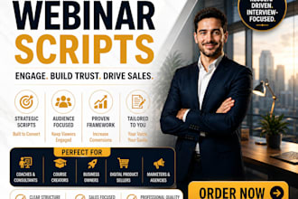 create a persuasive webinar script to boost sales and engagement