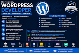 develop or customize wordpress functionality as needed