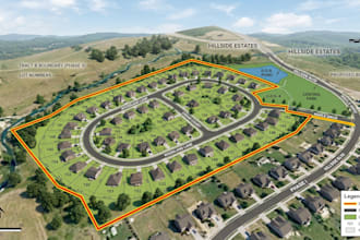 design real estate land subdivision site plan, plot plan and parcel map