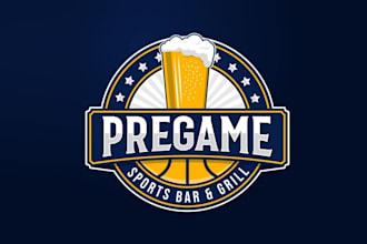 design bar game grill sports logo for your business