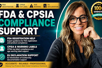handle fda registration, cpsia toy label, age warning label and eu declaration