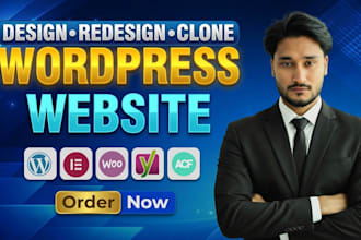 replicate wordpres website and clone redesig website