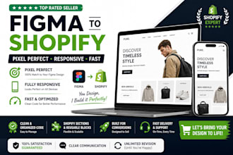 develop pixel perfect figma to shopify pages and design your shopify store