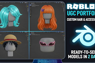 create custom roblox hair and aesthetic ugc accessories