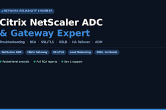 troubleshoot and configure citrix netscaler adc, gateway, and adm