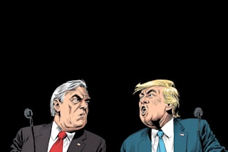 do a political cartoon art