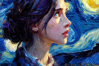 draw a landscape oil painting art