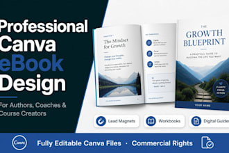 design a professional canva ebook lead magnet and digital guide for authors