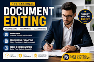 edit and format professional documents and letters