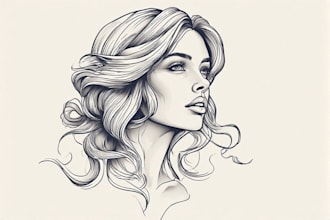 design eye catching vector portrait art and illustration for you