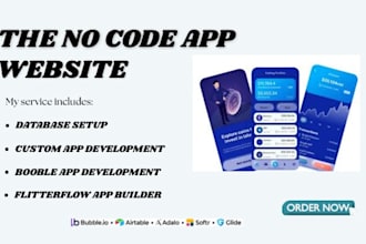 build your no code mobile app mvp using adalo, bubblee, flutterflow or glide
