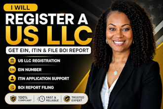 register a us llc, get ein number itin and file boi report
