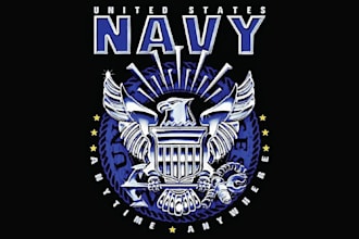 design high quality navy mascot logo with express delivery