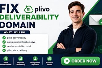 fix plivo deliverability domain authentication sebder reputation warmup