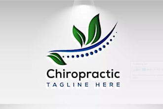 design modern wellness, chiropractic, church and holistic business logo