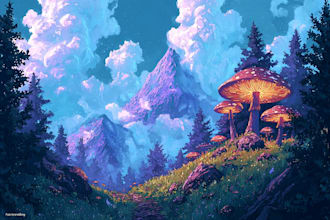 draw fantasy, post apocalyptic, background or concept art