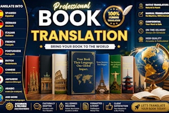 translate your book from english spanish german italia and more into language