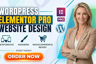 wordpress elementor pro design or redesign woocommerce wordpress website develop