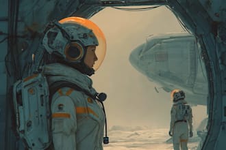 design sci fi art, concept art, sci fi art illustrationh