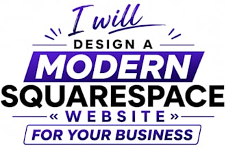 design a modern squarespace website
