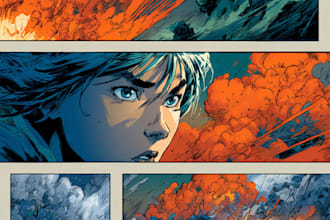 do comic pages illustration comic book page