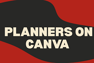 design planner adhd planner on canva