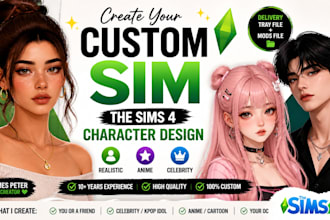 create a custom sim with cc in the sims 4