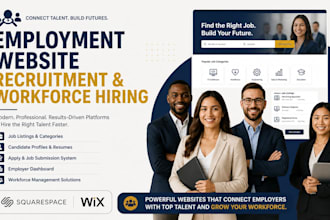 do squarespace employment website wix recruitment job board and workforce hiring