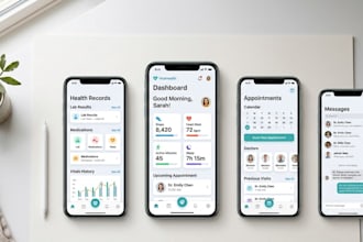 create UI UX for healthcare apps
