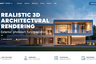 create realistic 3d architectural rendering and house visualization
