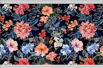 design seamless pattern textile prints pattern design