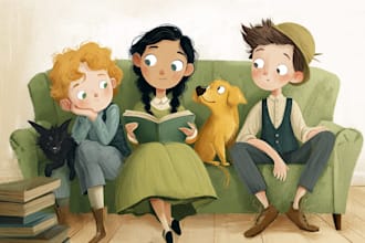 draw children book illustration and picture book illustrator