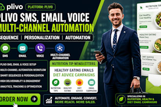 plivo sms email voice multi channel automation sequence personlization customer