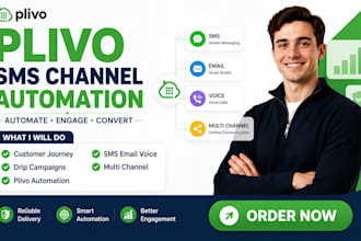 plivo sms email voice multi channel automation sequence personlization customer