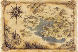 design a map in vector format, location map