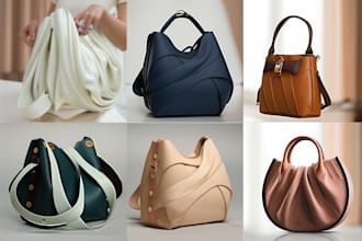 create handbags, wallets, purses, and backpack designs and make tech pack