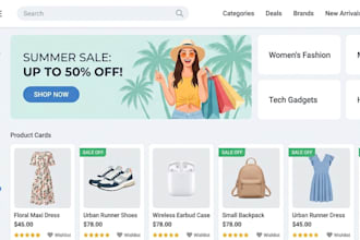 design UI UX for ecommerce platforms