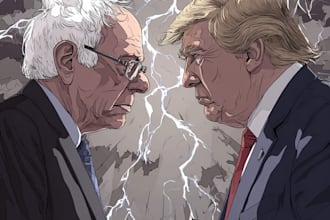 do a political cartoon art
