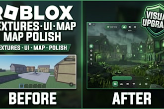do roblox texture art, asset reskinning and visual style polish