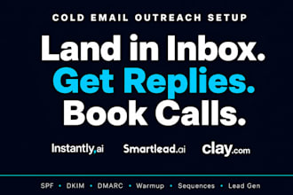 setup cold email outreach with instantly ai smartlead and clay