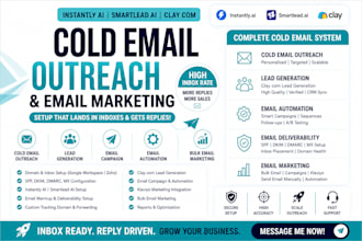instantly ai cold email outreach  clay lead gen smartlead ai