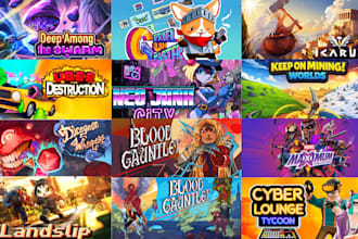 design steam capsule game cover art, steam header capsule artwork, game cover