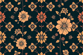 design seamless pattern, textile prints, floral patterns