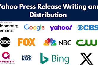 do press release writing and press release distribution on yahoo finance