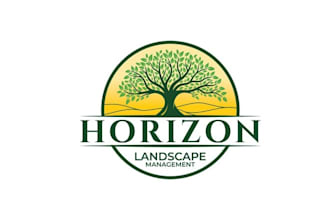 design lawn care service logo with a landscaping company