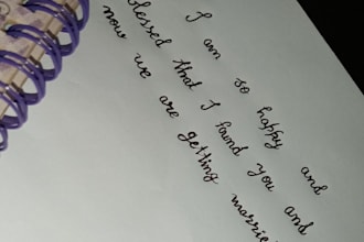 write neat beautiful letter
