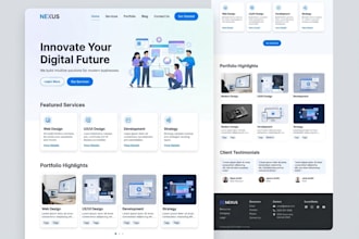 design clean and user friendly UI UX for website